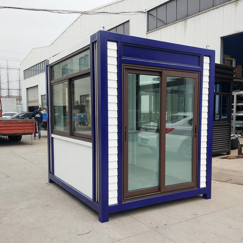 厂家供应钢结构岗亭小区保安室门卫室保安值班室站岗岗亭 - 图2