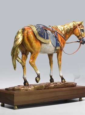 纯铜马摆件马到成功办公桌面摆设