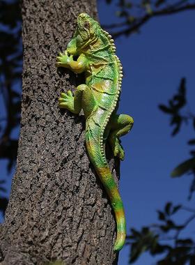 彷真蜥蜴装饰 爬行动物花园摆件庭院装饰 创意园艺蜥蜴挂件