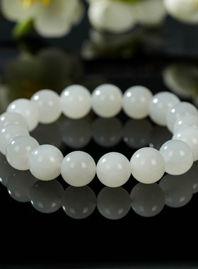 云上叙28 DS55783 和田玉单圈手串-多样性发一件-11mm（甄选）