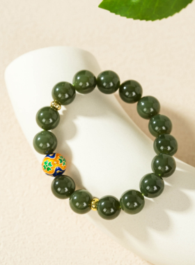 云上叙16 DS86342-和田玉单圈手串多样性发其一-约11.5mm（甄选）