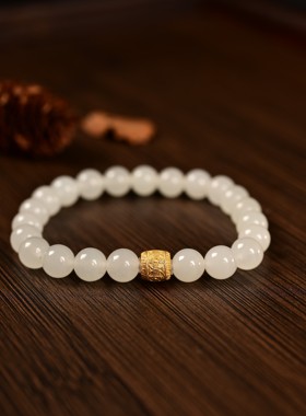 云上叙14 DS80513 -和田玉单圈手串-多样性发一件-7.5mm（甄选）