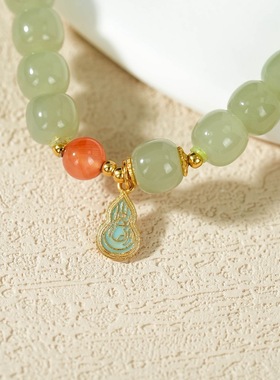 云上叙14 DS71934-和田玉单圈手串-多样性发其一-6.5mm （甄选）