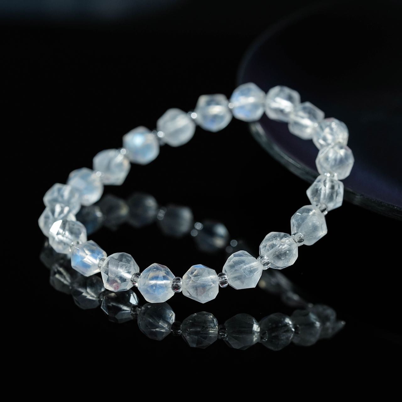 云上叙25 DS18489-蓝月光石切面手串-多样性发其一-随型（甄选）,淘宝优惠券,粉丝福利购,淘宝优惠卷