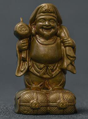 简易修行，大黑神雕像，菩萨，大黑财神雕像装饰，纯铜雕像，办公