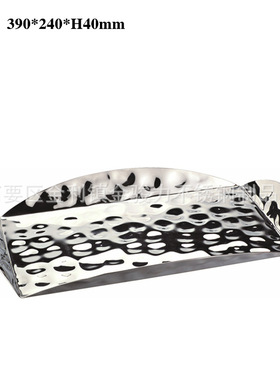 厂家直销高档不锈钢锤印托盘餐盘毛巾盘 酒店酒吧KTV自助餐用品