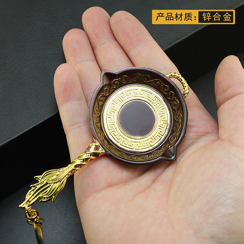 和平精英皮肤和平吃鸡游戏玩具m4n16五爪金龙平底锅皮肤金属模型精英钥匙扣摆