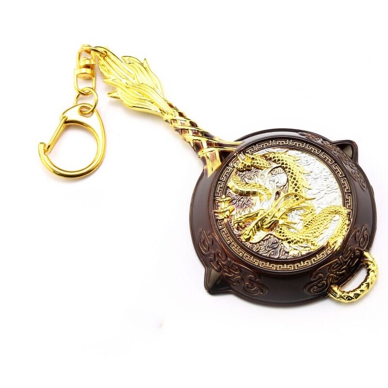 和平精英皮肤和平吃鸡游戏玩具m4n16五爪金龙平底锅皮肤金属模型精英钥匙扣摆