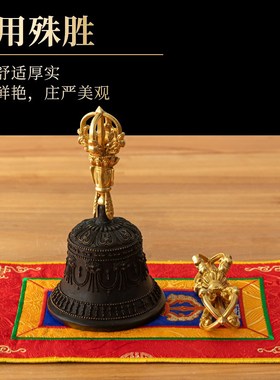 尼泊尔手工刺绣垫子供具垫西藏式C八吉祥宝瓶垫桌垫圆形金刚铃杵