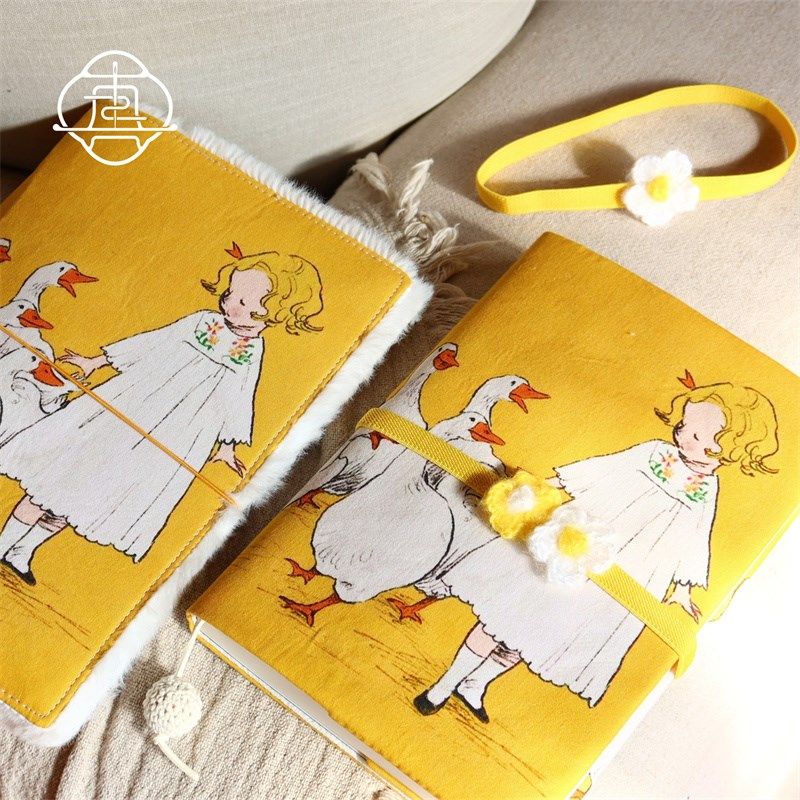 真我 大鹅女孩 可爱盐系手账手工布书衣日记本笔记本Va5a6手帐本,淘宝优惠券,粉丝福利购,淘宝优惠卷