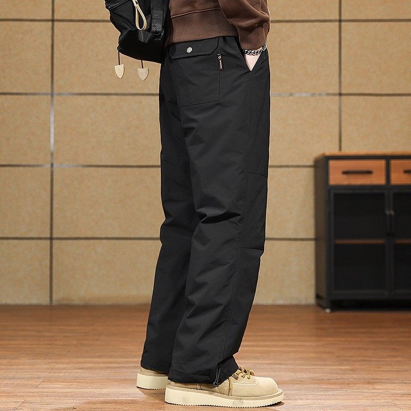 90鸭绒户外三防极寒保暖工装羽绒裤男士冬季潮牌裤子直筒伞兵长裤,淘宝优惠券,粉丝福利购,淘宝优惠卷