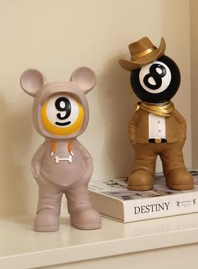 台球黑八桌球人物摆件礼品客厅桌面办公室软装创意家居装饰工艺礼