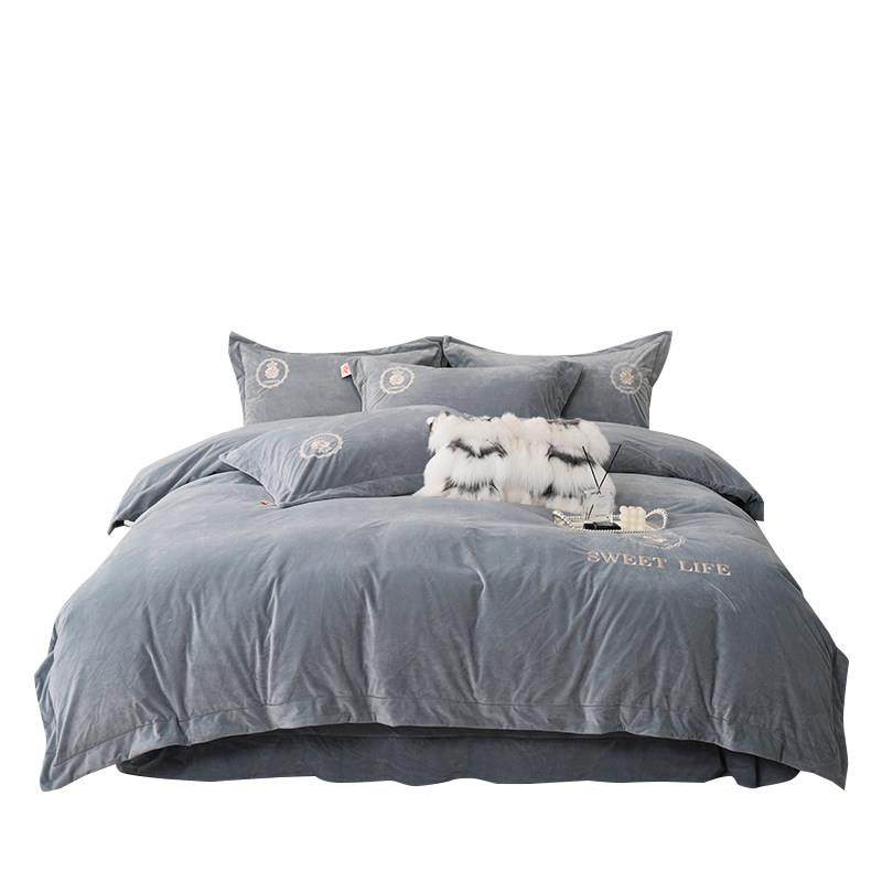 欧式高档婴儿绒四件套加厚牛奶绒冬款法兰绒毛冬季珊瑚绒加绒被套,淘宝优惠券,粉丝福利购,淘宝优惠卷