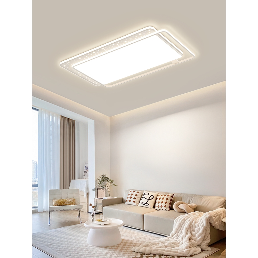 惠普照明主卧室吸顶灯饰房间客厅吊灯具大全中山现代简约大气2025 - 图0