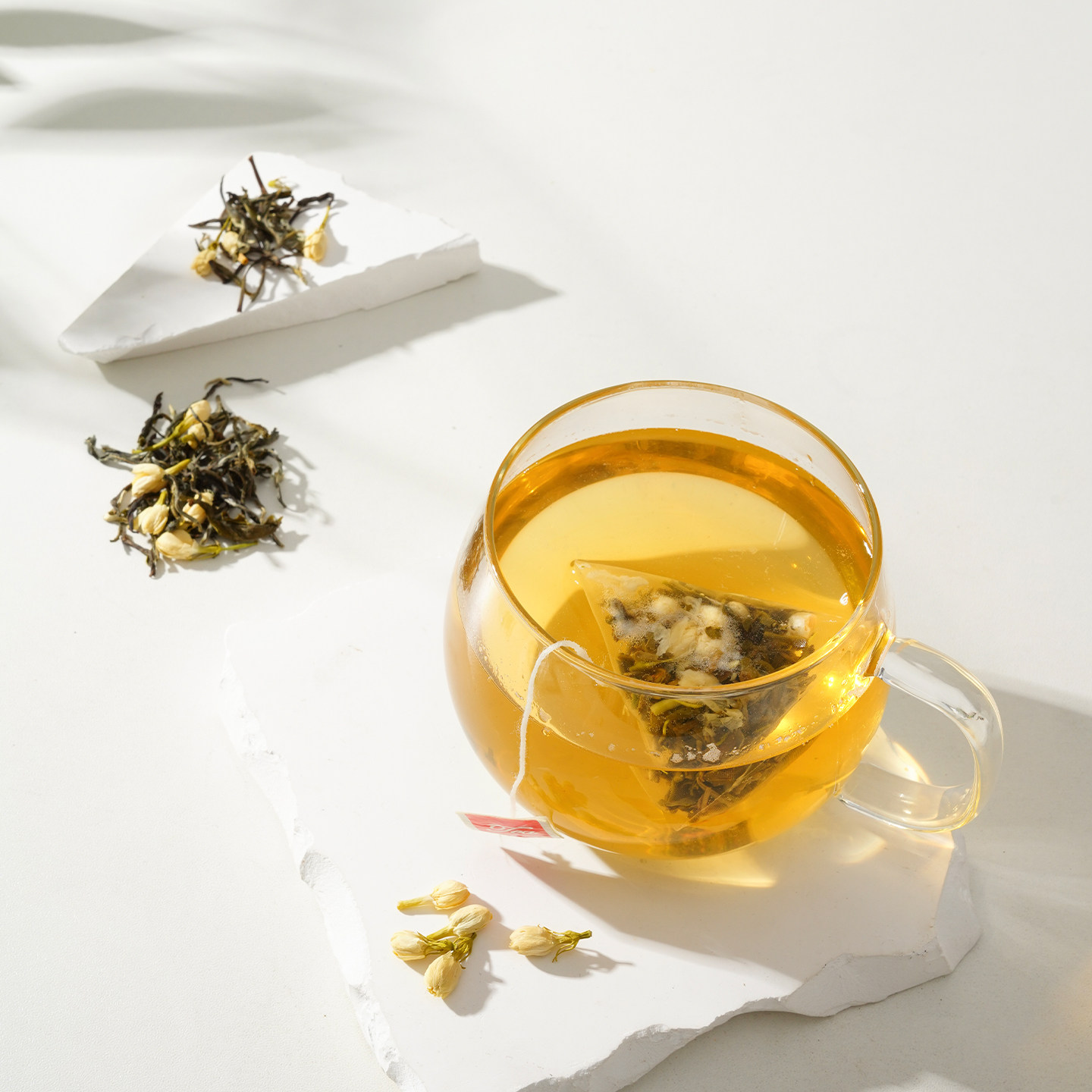 茶意漫颜茉莉绿茶春茶清甜花香低脂袋装养生茶饮可冷泡茶包伴手礼