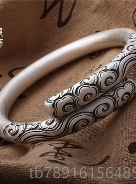 正品如意情金箍棒齐手镯999银手工男女天大足圣紧箍咒侣定海神针