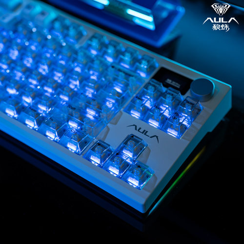 狼蛛F87键机械键盘S87Pro无线客制化PC雾透蓝牙键盘三模电竞办公 - 图3
