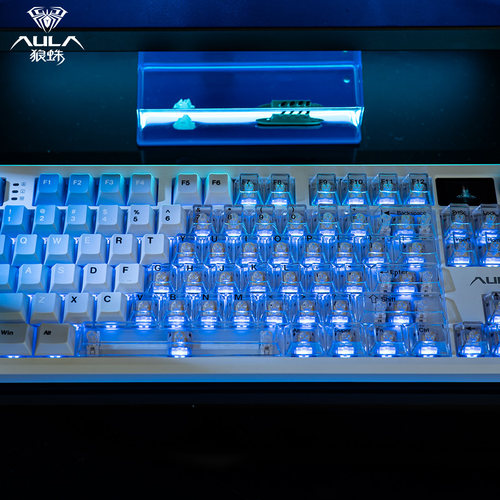 狼蛛F87键机械键盘S87Pro无线客制化PC雾透蓝牙键盘三模电竞办公 - 图2