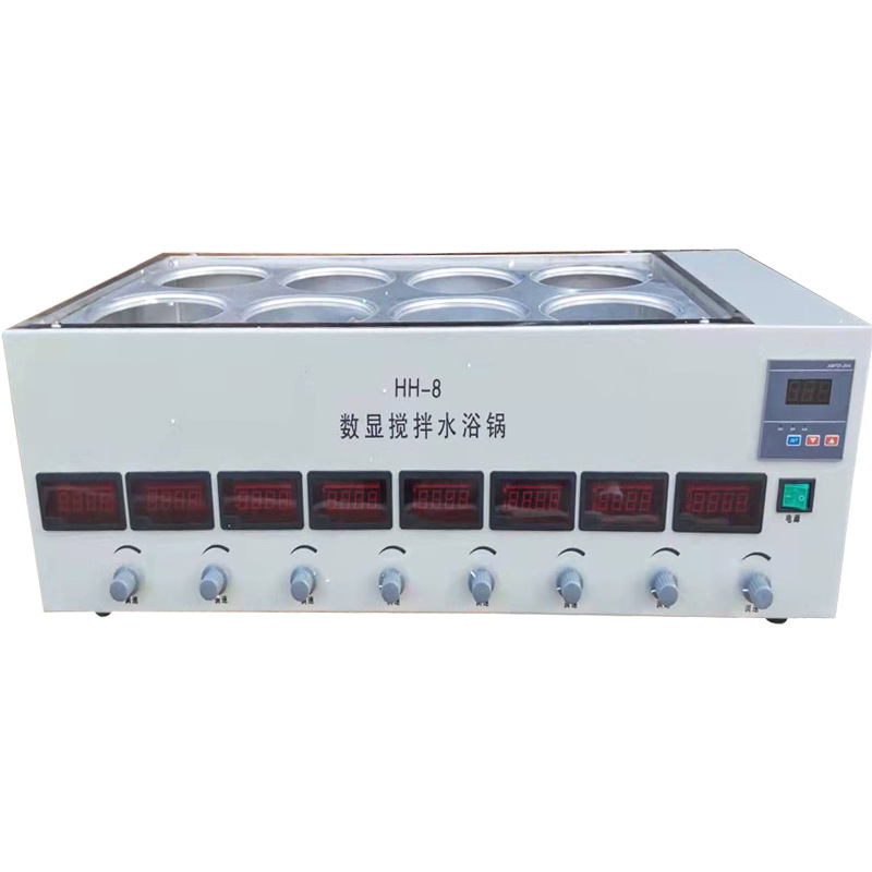 数显恒温水浴锅带磁力搅拌HH-12468孔加热控温搅拌器精准PID调温 - 图2