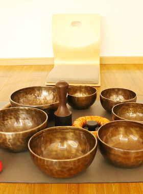 精选颂钵成都总店音钵全套尼泊尔手工钵音碗复古摆件梵音钵静心佛