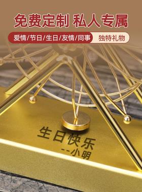 轻奢北欧客厅电视柜酒柜装饰品摆件创意旋转摩天轮办公室桌面摆设