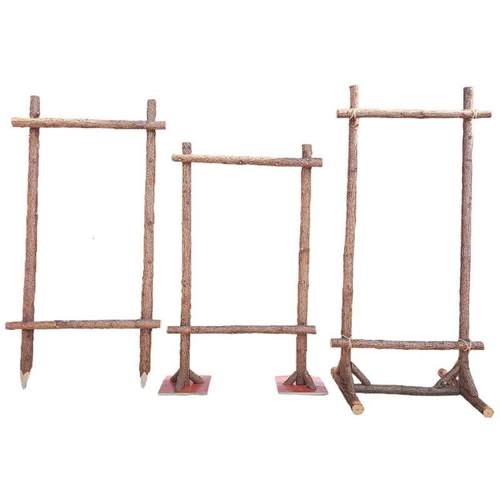 户外露营实木架户外露营氛围感装饰背景展示架挂布广告招牌定制架 - 图2