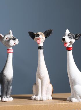 正品儿童房装载饰狗小摆卡通酒柜小猫动物咪可爱桌面摆设车件创意