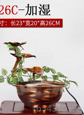 正品纯铜开业乔迁礼品桌流水生财摆件客意厅风水创轮办公室面招财