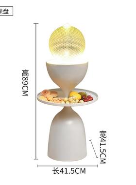 现代风客厅装饰流水摆件循环水落地循环水景收纳转角沙发旁风水球