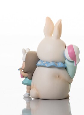 白夜童话 蒂凡兔 美牙兔 甜品兔 艺术家设计车载饰品生日蛋糕礼品