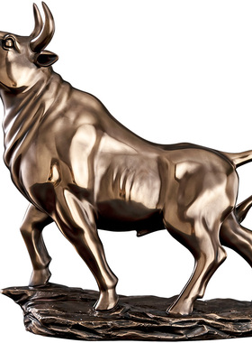 精选牛气冲天摆件吉祥物办公室桌面客厅家居软装饰品金牛牛年招财