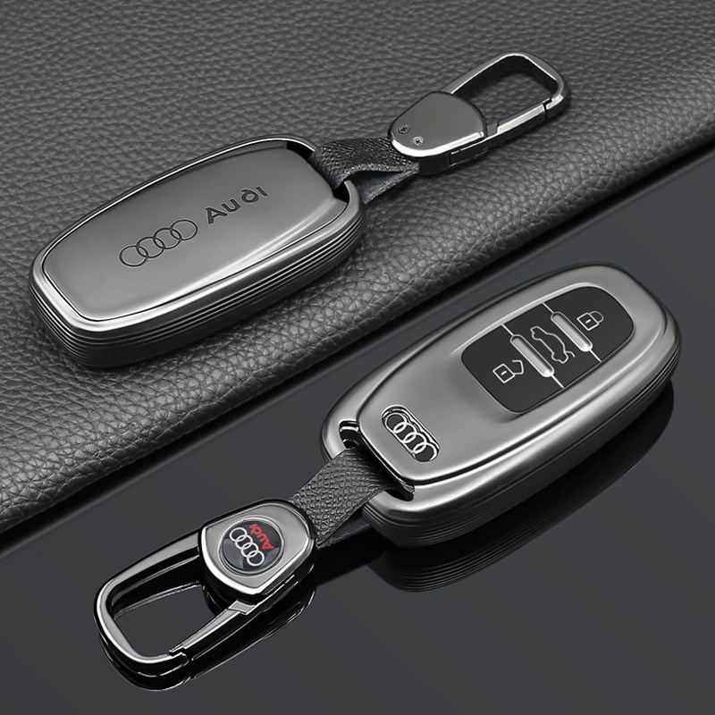 奥迪A4L钥匙套Q5L汽车23款A6L男士A3女Q3扣Q2LA5新Q7壳A8包 - 图2
