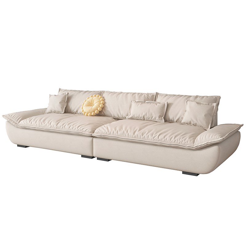 掌上明珠家具baxter大帆船沙发羽绒科技布2023新款客厅4人位奶油 - 图3