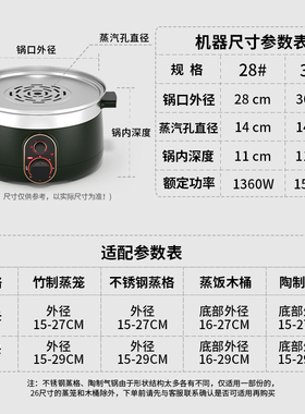 竹蒸笼小笼包沙县小吃蒸锅不锈钢蒸格蒸饺锅蒸饭木桶电蒸锅蒸汽锅