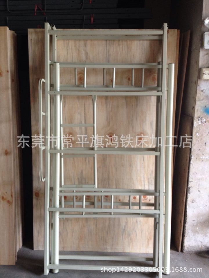 批发50直柱双层铁床　铁架子床　广东员工宿舍单人床　简约现代床,淘宝优惠券,粉丝福利购,淘宝优惠卷