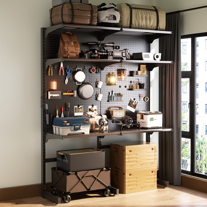 Chengsheng vertical hole board storage rack Jiao Lao tool organizer without L hole reinforced metal storage rack display