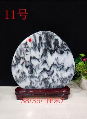 正品天包邮收然云南山水国画石原石观赏石头藏家居布景招石财礼品