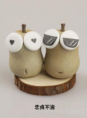 正品不分梨可迷你新婚爱分礼物情侣闺蜜结婚车载装永饰品小摆件永