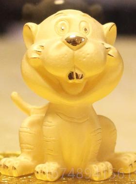 正品龙年贺金龙送福十二生肖绒岁沙鼠金工虎鸡牛兔蛇马黄金艺礼品