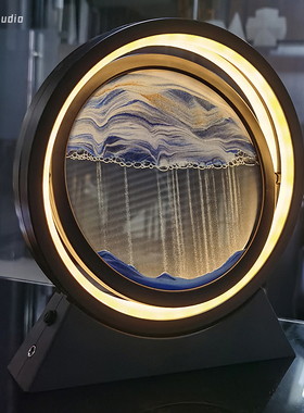 精选创意流沙画沙漏摆件办公室客厅电视柜轻奢家居装饰品生日礼物