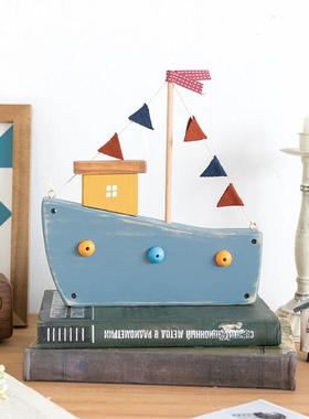 阿楹 图书馆卧室家居小摆件 地中海幼儿园儿童房间装饰品男孩书架