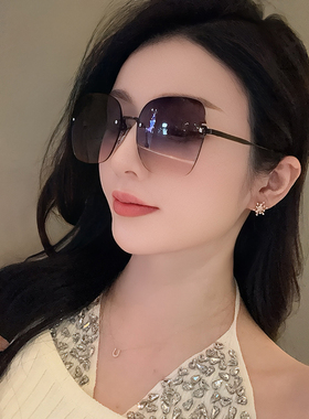 墨镜女士大脸显瘦防晒遮阳海边