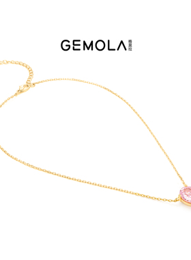 GEMOLA/格莫拉叛逆千金风金色魔法小粉豆项链可调节