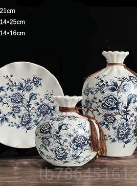 正品新中式摆件轻奢高档客办厅酒柜家居创装品意电视饰柜公室桌面