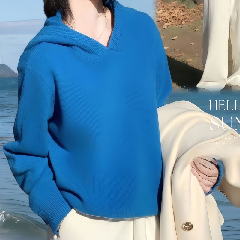 Fashion Master时尚大师秋季连帽针织上衣搭配百搭气质双面呢大衣,淘宝优惠券,粉丝福利购,淘宝优惠卷