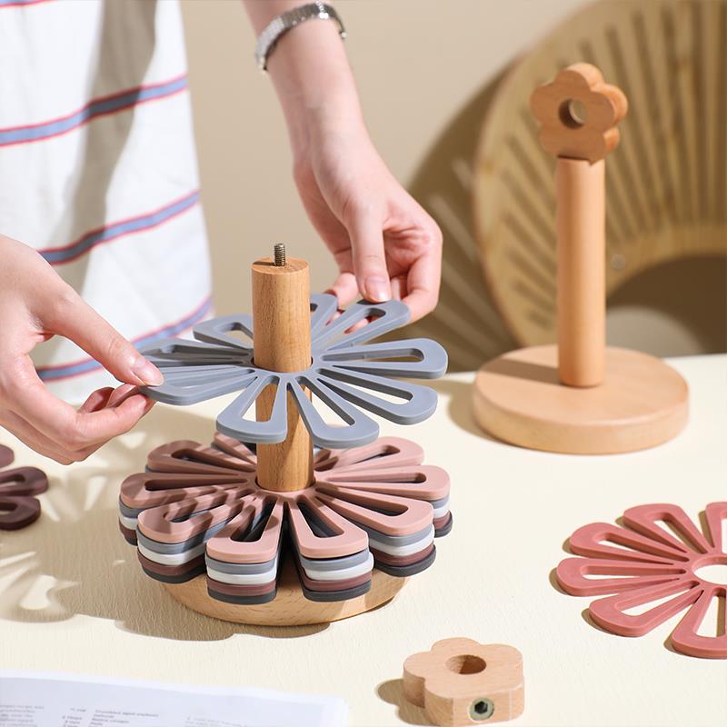 TINYHOME隔热垫餐桌餐垫防烫耐高温碗垫锅垫桌垫杯垫子加厚小花 - 图0