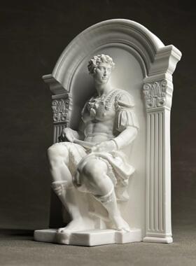 覆古罗马艺术人物雕塑石膏雕像漫射石书架书背艺术桌面酒柜装饰装