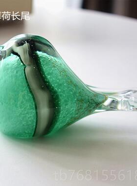 正品手工玻小璃小鸟琉璃摆件工艺品家居纯摆设饰品情人节品礼创意