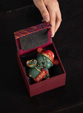 国潮财神爷天官赐福桌面装饰摆饰家居客厅办公室工位招财生日礼物