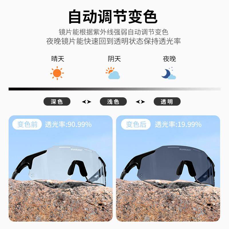 自行车骑行眼镜变色日夜两用山地公路车防风跑步骑车护目镜装备,淘宝优惠券,粉丝福利购,淘宝优惠卷